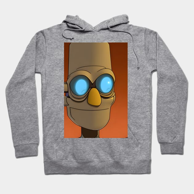 Funny smiling robot Hoodie by Urbanic